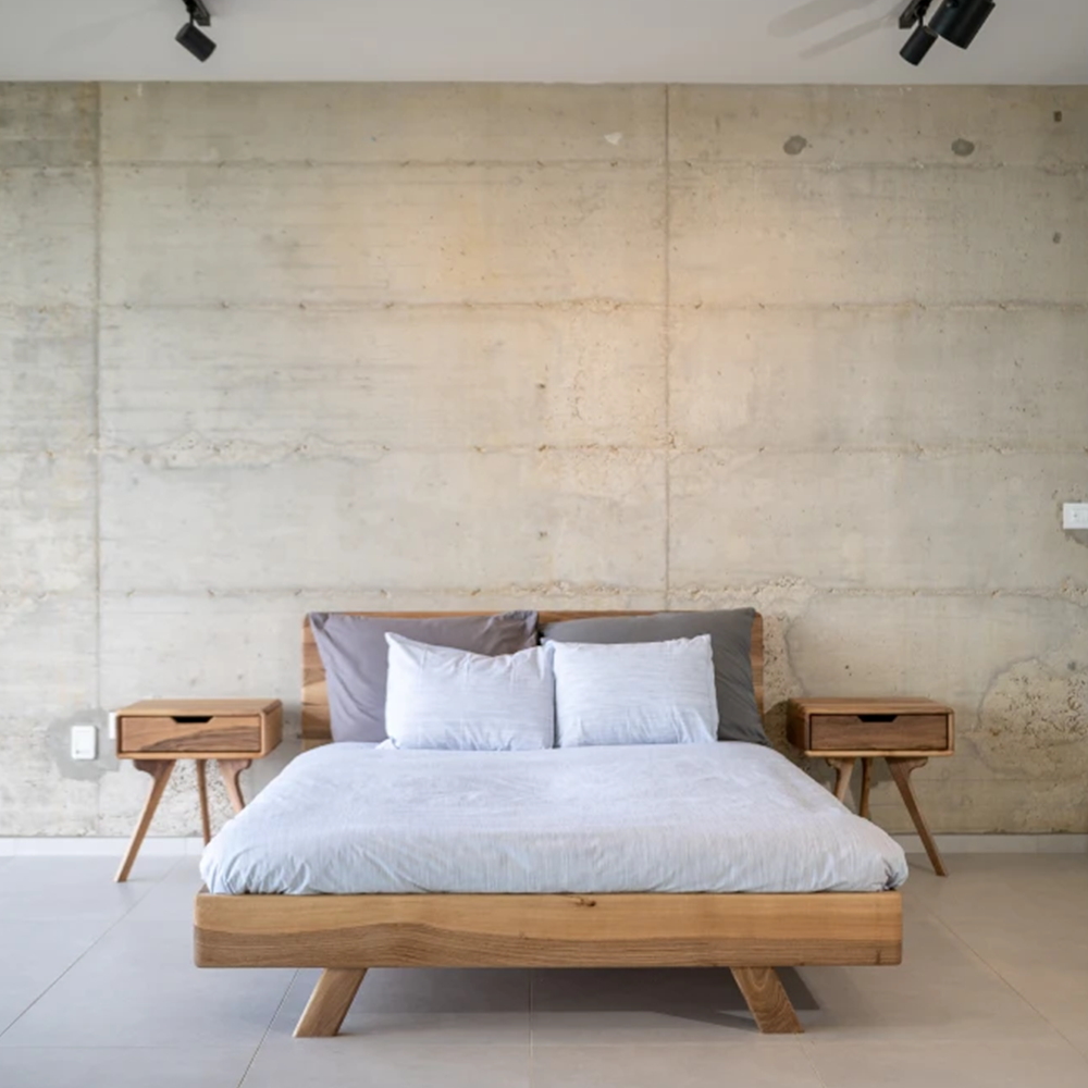 Moku Luca bed - 2090x2090x1005 - Dark Oak