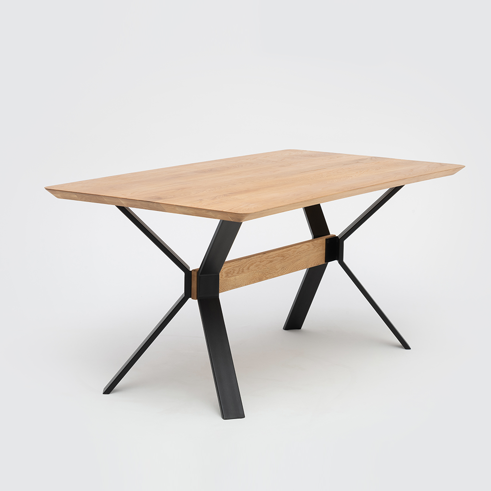 Primera Arctic dining table - X Gestell